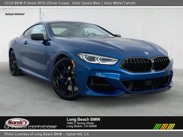 2019 BMW 8 Series 850i xDrive Coupe in Sonic Speed Blue