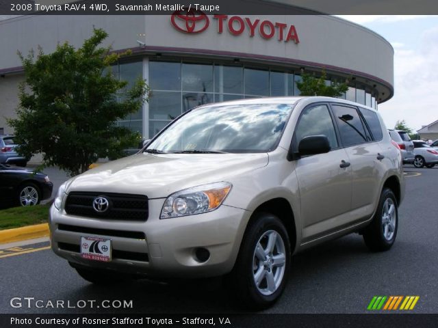 2008 Toyota RAV4 4WD in Savannah Metallic