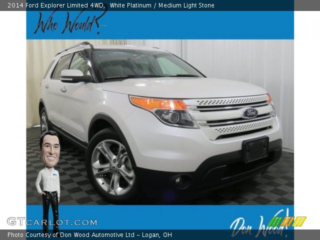 2014 Ford Explorer Limited 4WD in White Platinum