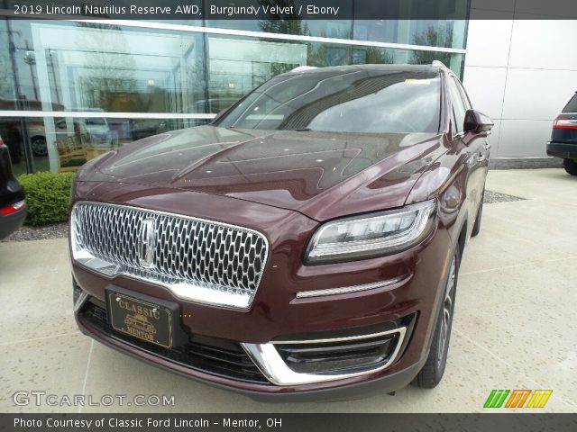 2019 Lincoln Nautilus Reserve AWD in Burgundy Velvet