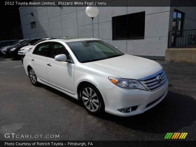 2012 Toyota Avalon Limited in Blizzard White Pearl