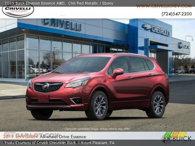2019 Buick Envision Essence AWD in Chili Red Metallic