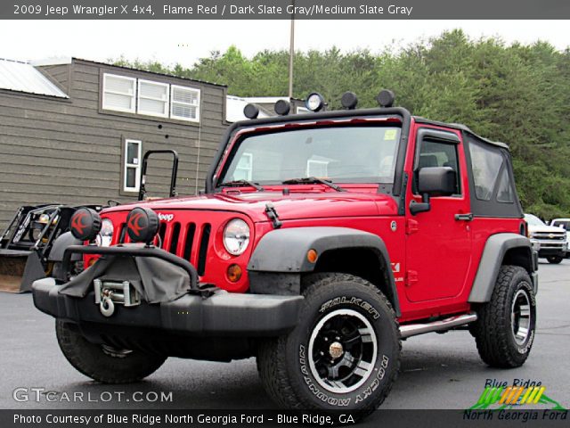 2009 Jeep Wrangler X 4x4 in Flame Red
