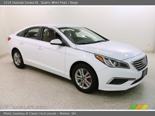 2016 Hyundai Sonata SE in Quartz White Pearl