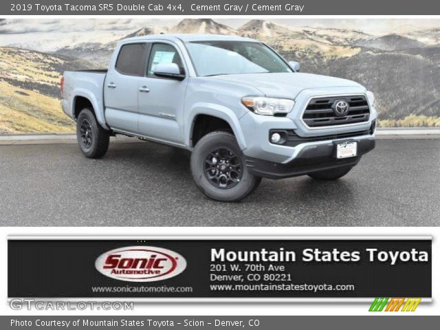 2019 Toyota Tacoma SR5 Double Cab 4x4 in Cement Gray