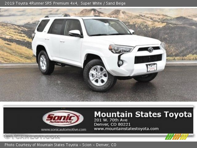 2019 Toyota 4Runner SR5 Premium 4x4 in Super White