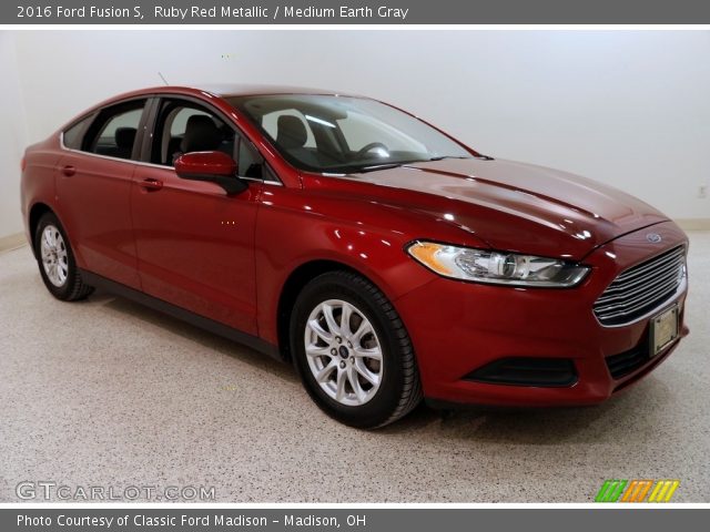 2016 Ford Fusion S in Ruby Red Metallic