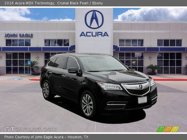 2016 Acura MDX Technology in Crystal Black Pearl