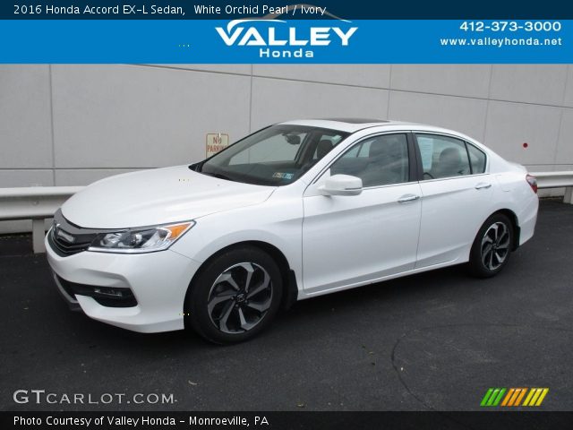 2016 Honda Accord EX-L Sedan in White Orchid Pearl