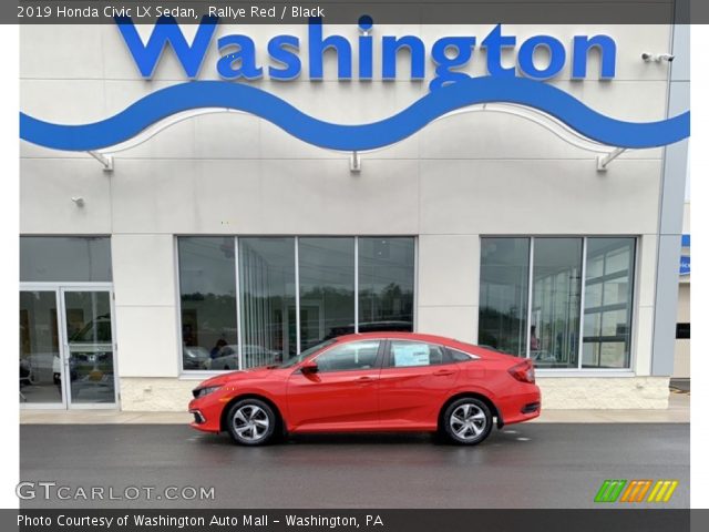 2019 Honda Civic LX Sedan in Rallye Red