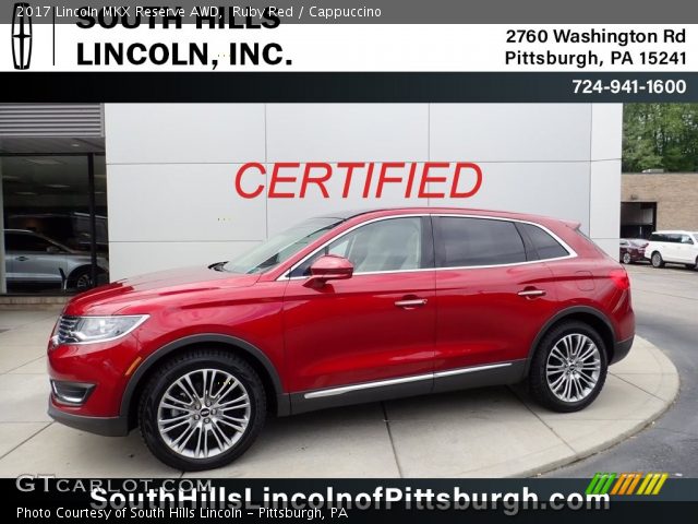 2017 Lincoln MKX Reserve AWD in Ruby Red