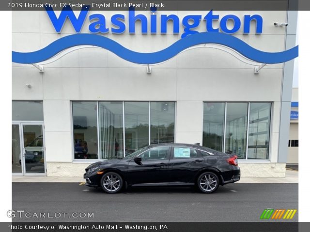 2019 Honda Civic EX Sedan in Crystal Black Pearl