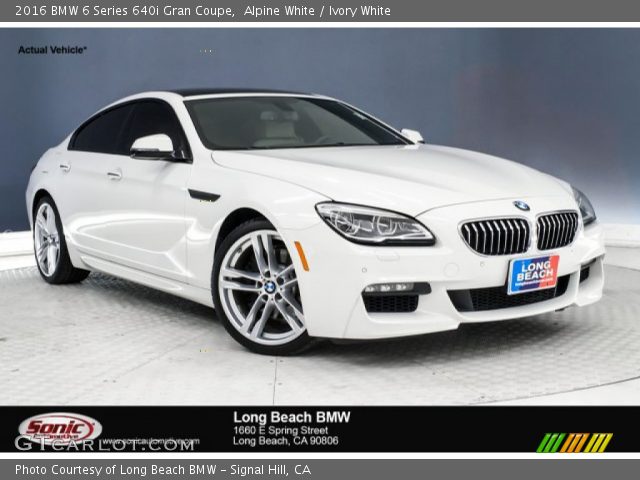 2016 BMW 6 Series 640i Gran Coupe in Alpine White