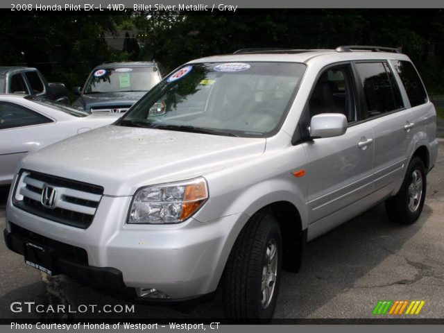 2008 Honda Pilot EX-L 4WD in Billet Silver Metallic