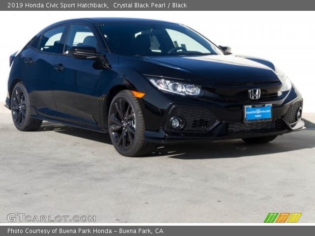 2019 Honda Civic Sport Hatchback in Crystal Black Pearl