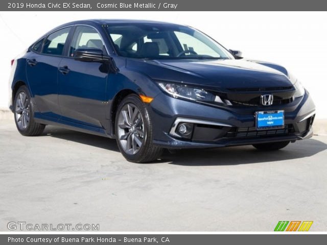 2019 Honda Civic EX Sedan in Cosmic Blue Metallic