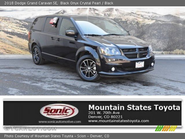 2018 Dodge Grand Caravan SE in Black Onyx Crystal Pearl