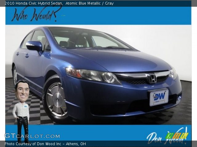 2010 Honda Civic Hybrid Sedan in Atomic Blue Metallic