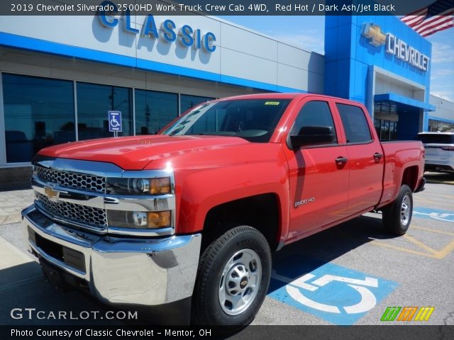 2019 Chevrolet Silverado 2500HD Work Truck Crew Cab 4WD in Red Hot
