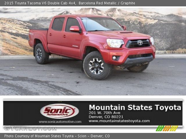 2015 Toyota Tacoma V6 Double Cab 4x4 in Barcelona Red Metallic