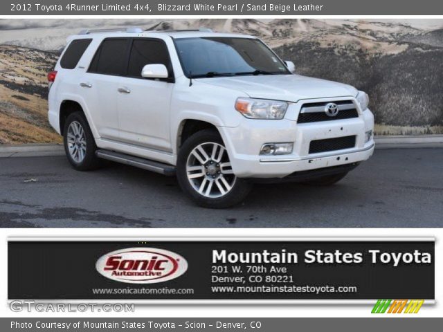 2012 Toyota 4Runner Limited 4x4 in Blizzard White Pearl
