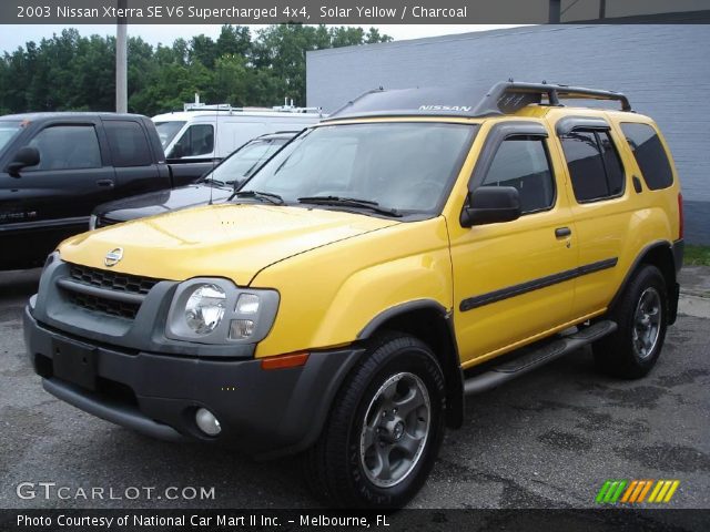 2003 Nissan Xterra SE V6 Supercharged 4x4 in Solar Yellow