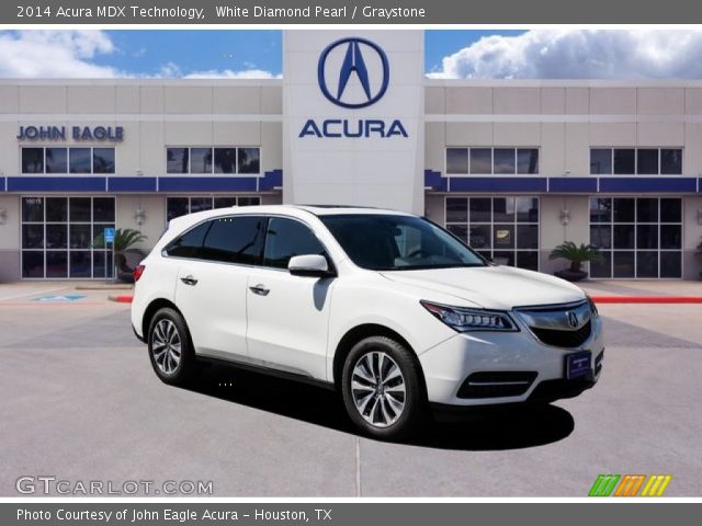 2014 Acura MDX Technology in White Diamond Pearl