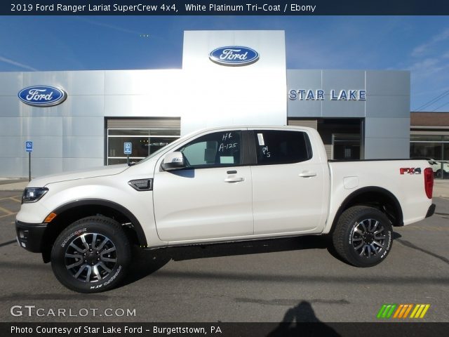 2019 Ford Ranger Lariat SuperCrew 4x4 in White Platinum Tri-Coat