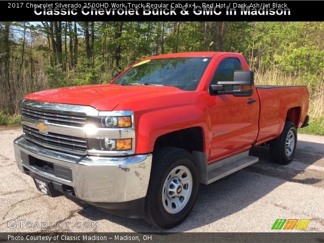 2017 Chevrolet Silverado 2500HD Work Truck Regular Cab 4x4 in Red Hot