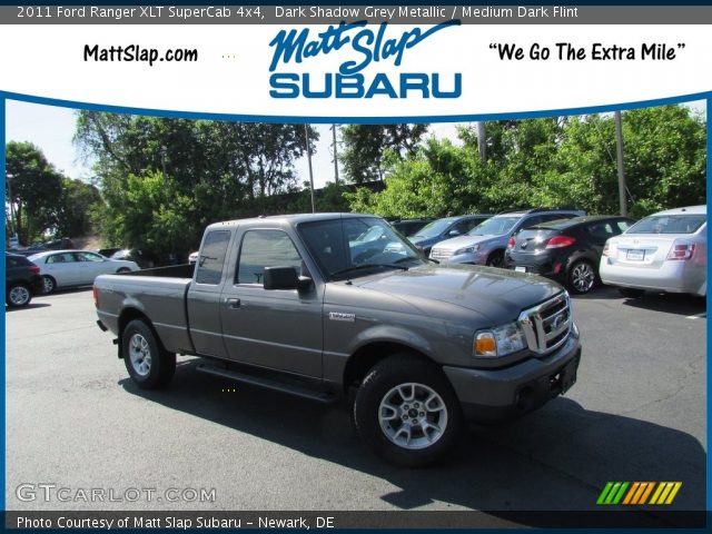 2011 Ford Ranger XLT SuperCab 4x4 in Dark Shadow Grey Metallic