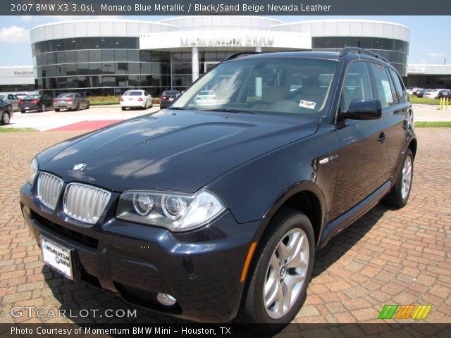 2007 BMW X3 3.0si in Monaco Blue Metallic