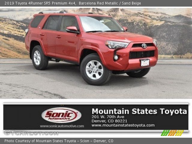 2019 Toyota 4Runner SR5 Premium 4x4 in Barcelona Red Metallic