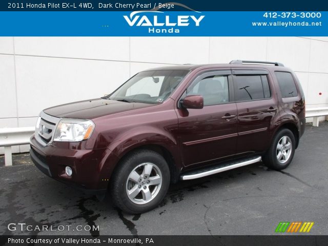 2011 Honda Pilot EX-L 4WD in Dark Cherry Pearl