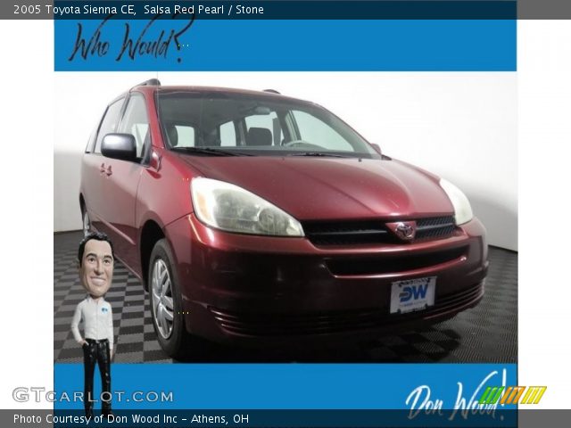 2005 Toyota Sienna CE in Salsa Red Pearl