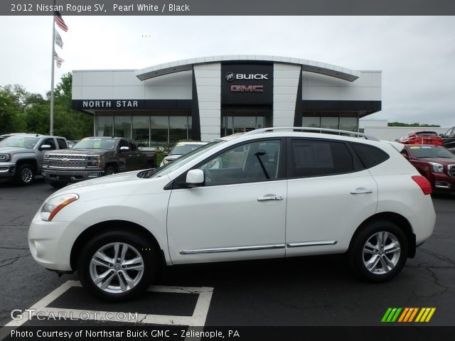 2012 Nissan Rogue SV in Pearl White