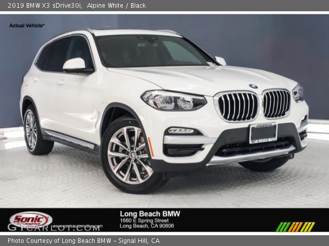 2019 BMW X3 sDrive30i in Alpine White