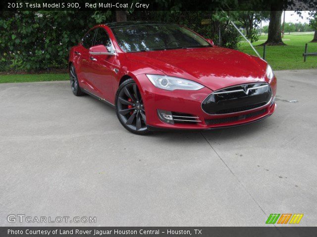 2015 Tesla Model S 90D in Red Multi-Coat