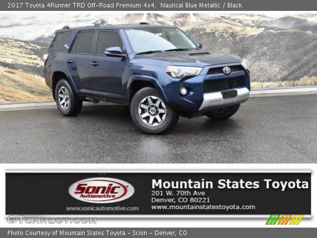2017 Toyota 4Runner TRD Off-Road Premium 4x4 in Nautical Blue Metallic