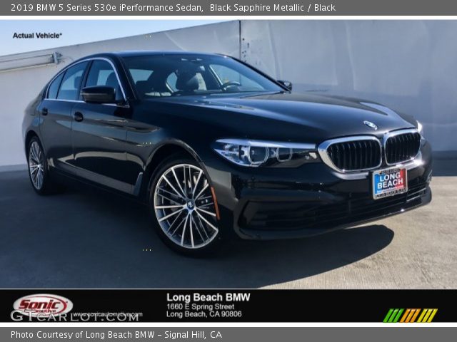 2019 BMW 5 Series 530e iPerformance Sedan in Black Sapphire Metallic
