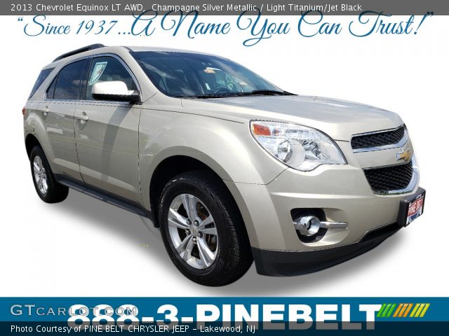 2013 Chevrolet Equinox LT AWD in Champagne Silver Metallic
