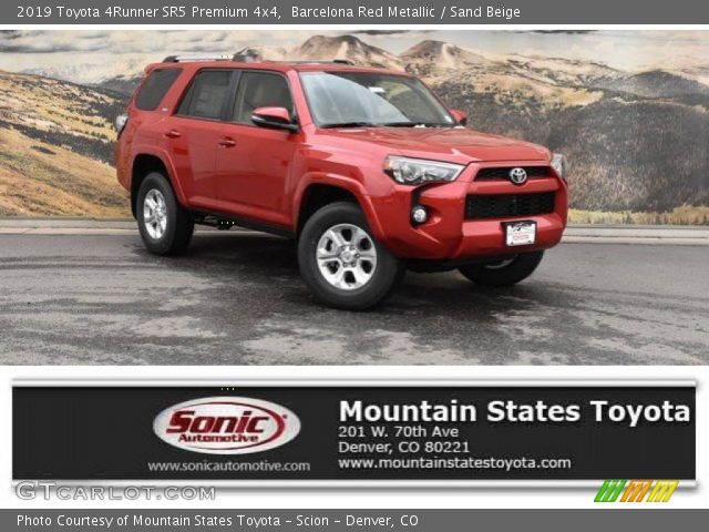 2019 Toyota 4Runner SR5 Premium 4x4 in Barcelona Red Metallic
