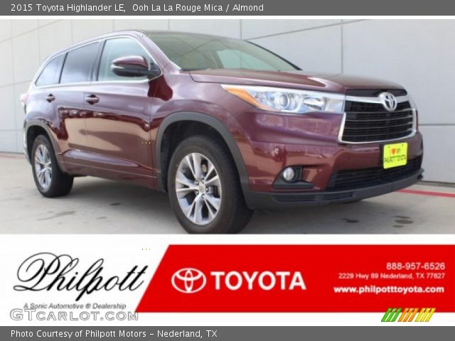 2015 Toyota Highlander LE in Ooh La La Rouge Mica