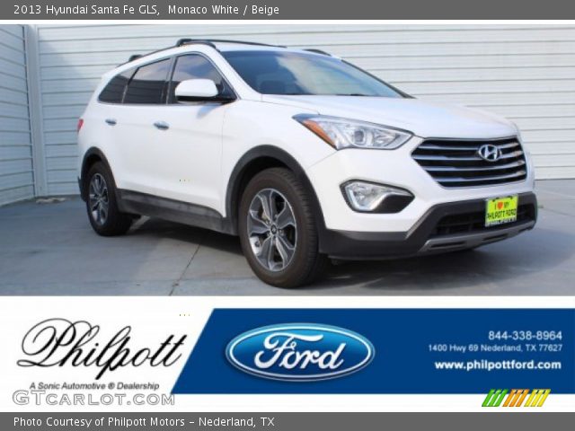2013 Hyundai Santa Fe GLS in Monaco White