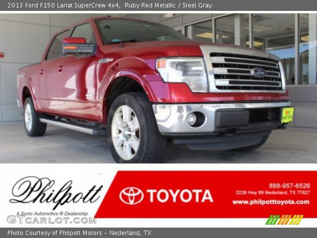 2013 Ford F150 Lariat SuperCrew 4x4 in Ruby Red Metallic