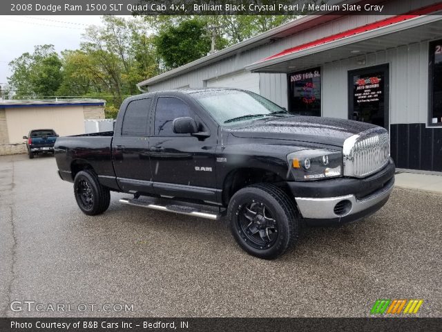 2008 Dodge Ram 1500 SLT Quad Cab 4x4 in Brilliant Black Crystal Pearl