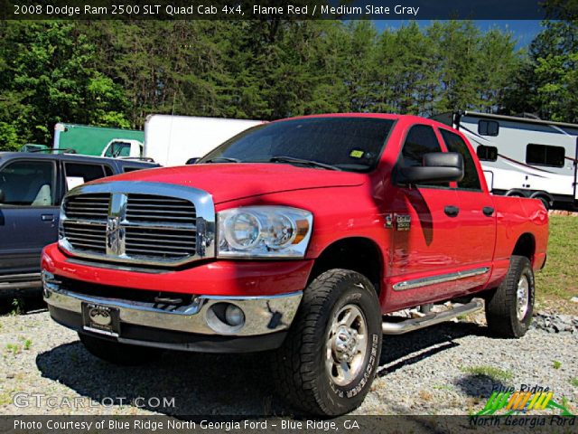 2008 Dodge Ram 2500 SLT Quad Cab 4x4 in Flame Red