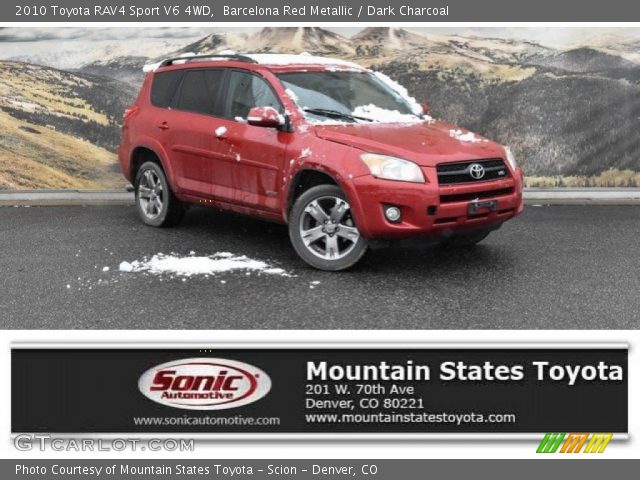 2010 Toyota RAV4 Sport V6 4WD in Barcelona Red Metallic