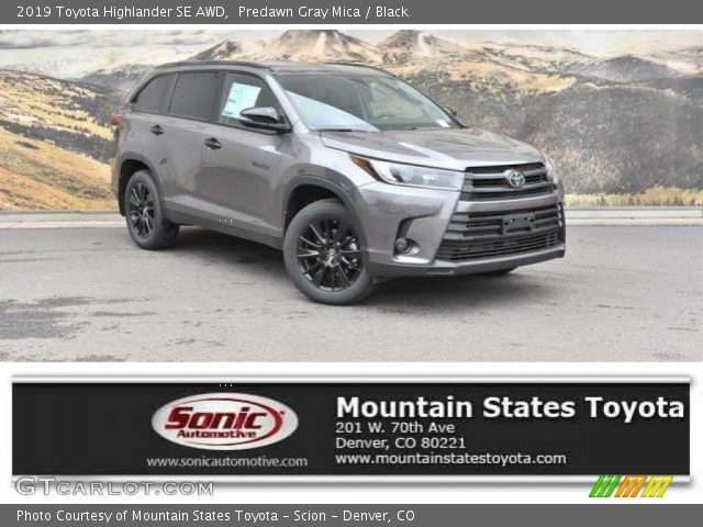 2019 Toyota Highlander SE AWD in Predawn Gray Mica
