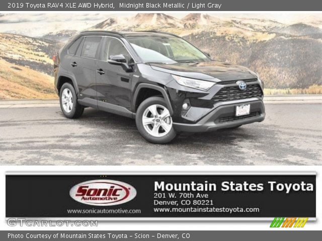 2019 Toyota RAV4 XLE AWD Hybrid in Midnight Black Metallic