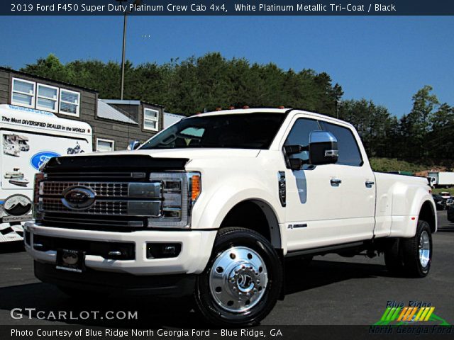 2019 Ford F450 Super Duty Platinum Crew Cab 4x4 in White Platinum Metallic Tri-Coat